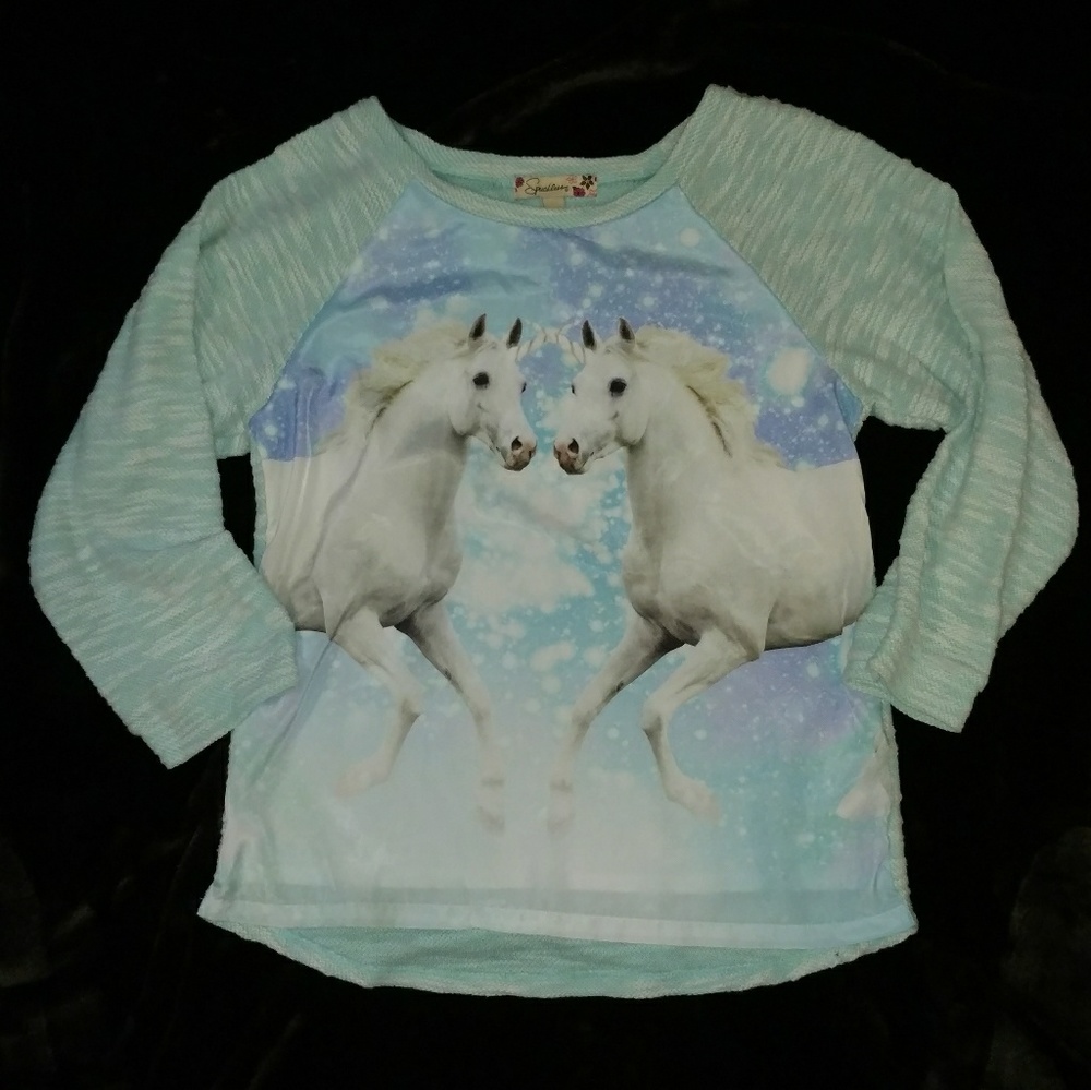 Girls Speechless  unicorn sweater sz XL